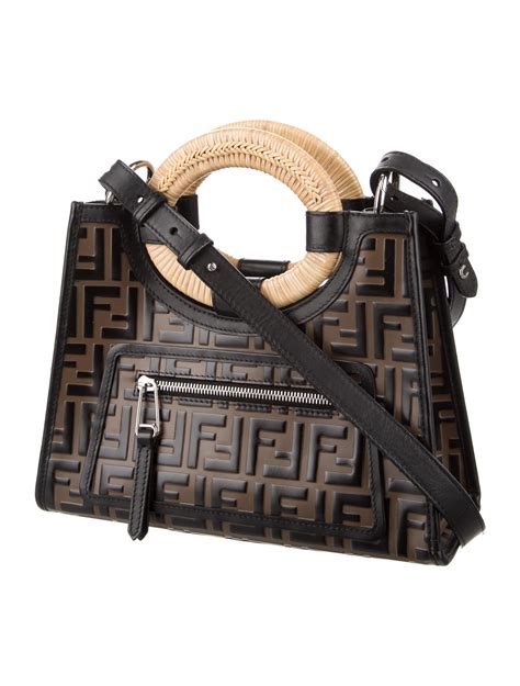 runaway shopper fendi|fendi zucca shopper tote.